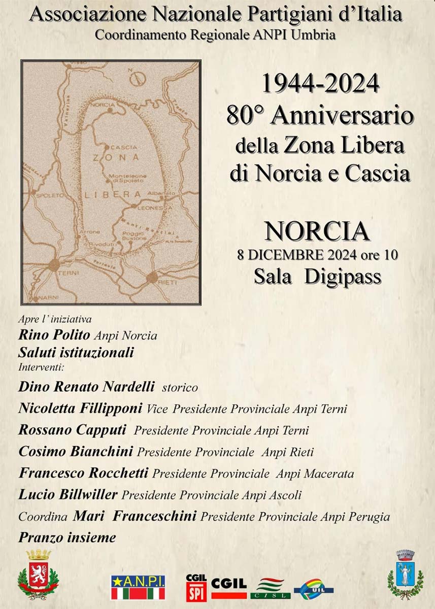 80 anni Zona libera Cascia Norcia